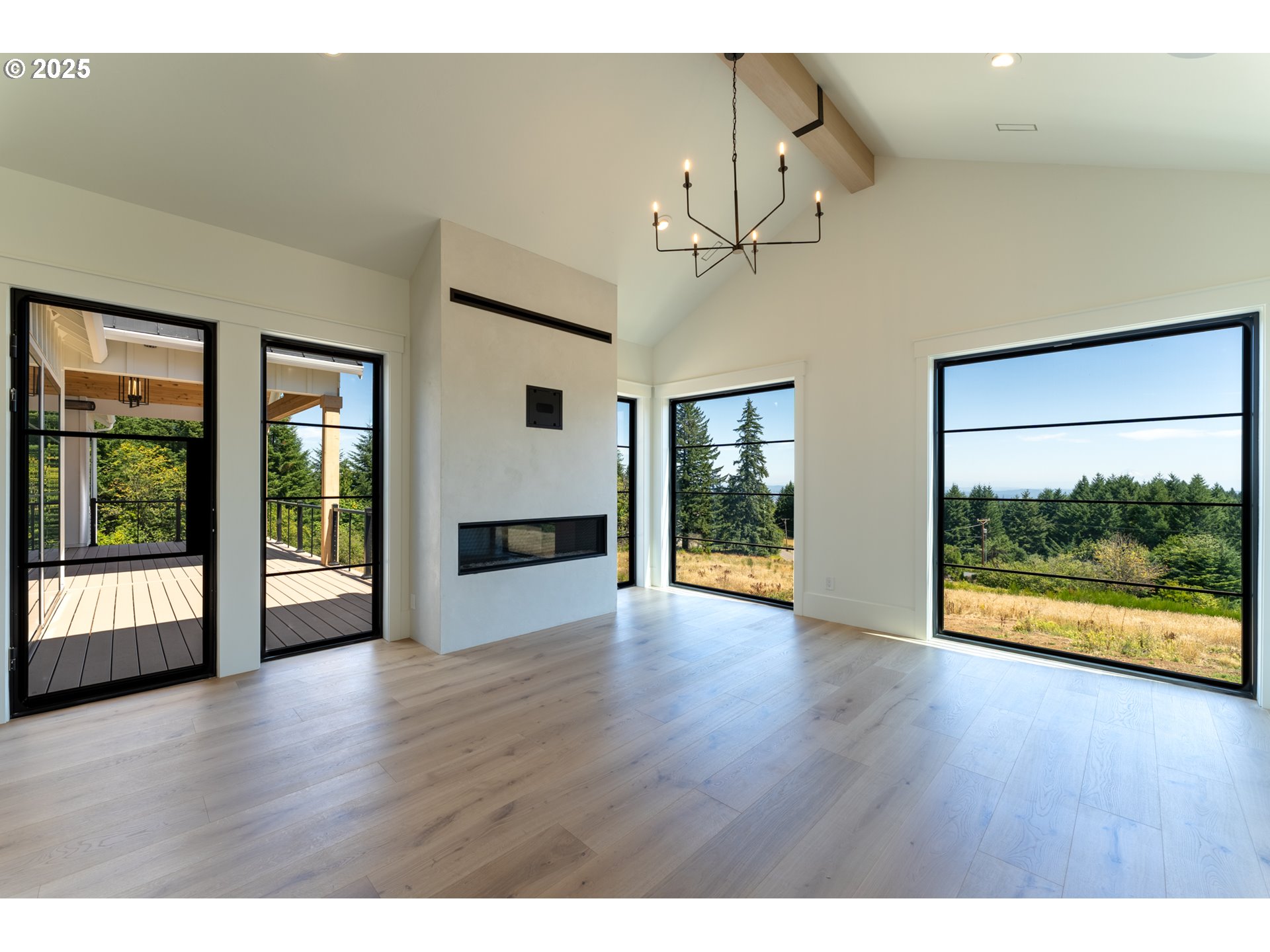 0 Northeast Old Parrett Mountain Road Newberg, OR 97132 - Photo 48 of 48 a view of an empty room with wooden floor and a window