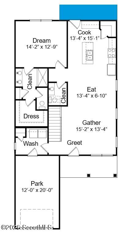 107 Tate's Landing Trail, Unit 4 Brunswick, GA 31525 - Photo 2 of 3 Juniper 2 First Floor