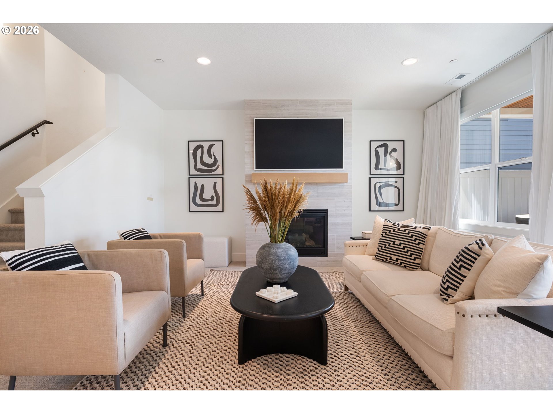 3724 Southwest Hillside Drive Portland, OR 97221 - Photo 34 of 48 a living room with furniture and a couch