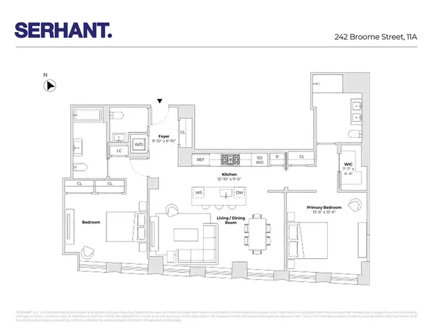 $2,950,000 | 242 Broome Street, Unit 11A | Lower East Side