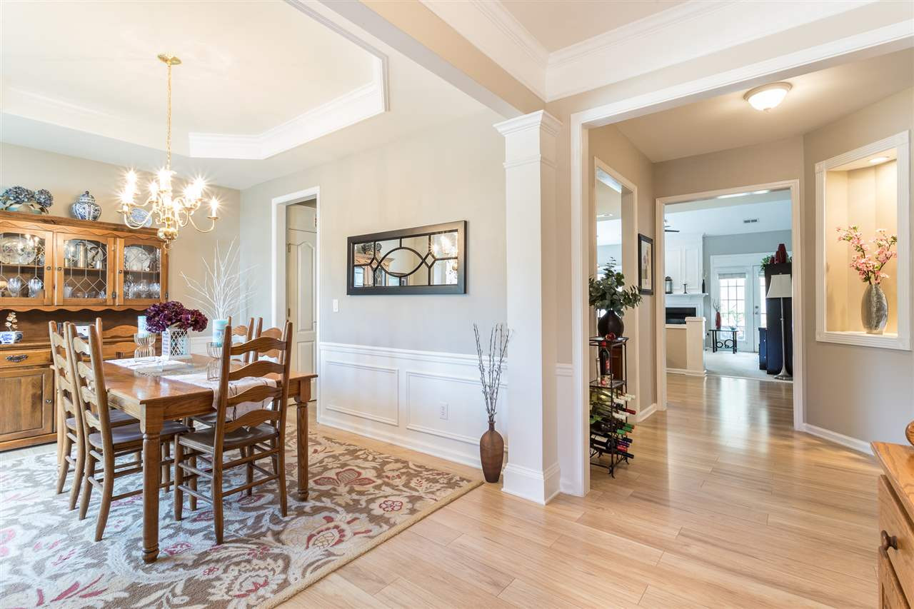 7718 Tori Trace Raleigh, NC 27613 - Photo 4 of 30 Dining room with tray ceiling