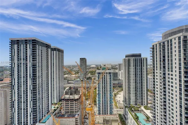 a view of balcony with city view