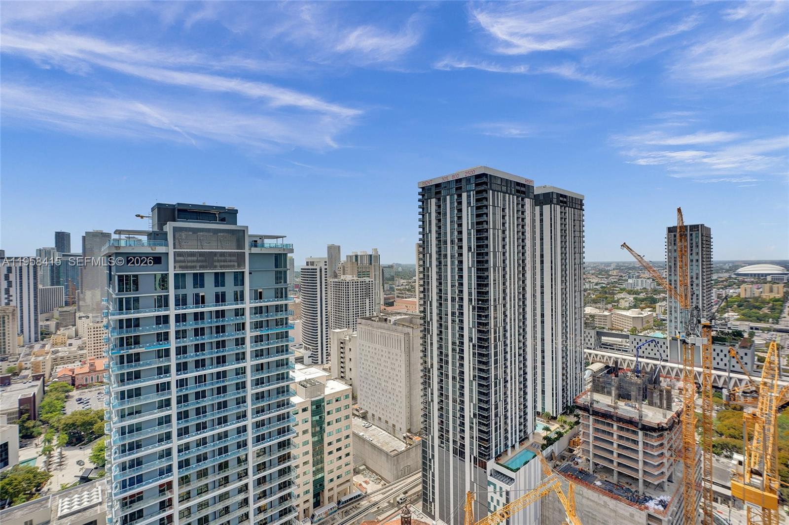 159 Northeast 6th Street, Unit 3405 Miami, FL 33132 - Photo 25 of 37 a view of city with tall buildings