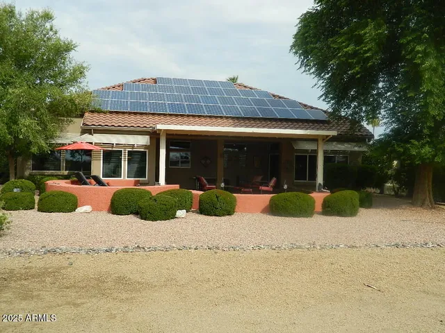 a view of a house with a outdoor space