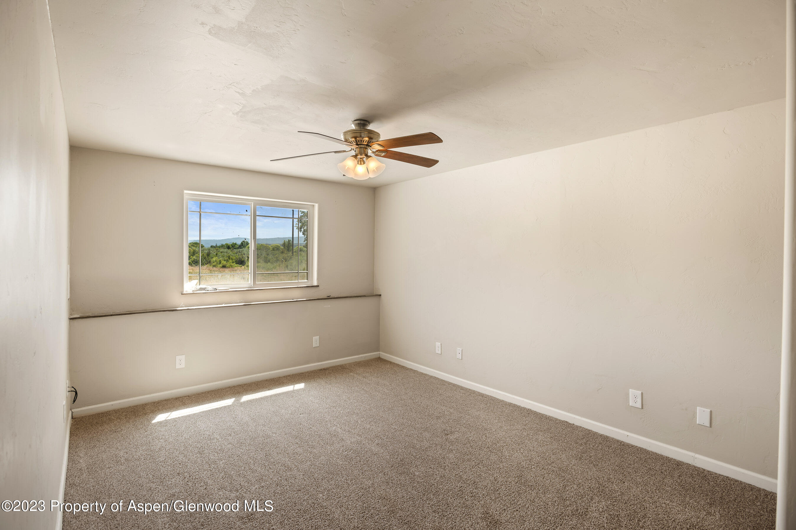 1148 County Road 237 Silt, CO 81652 - Photo 39 of 80 an empty room with windows and fan