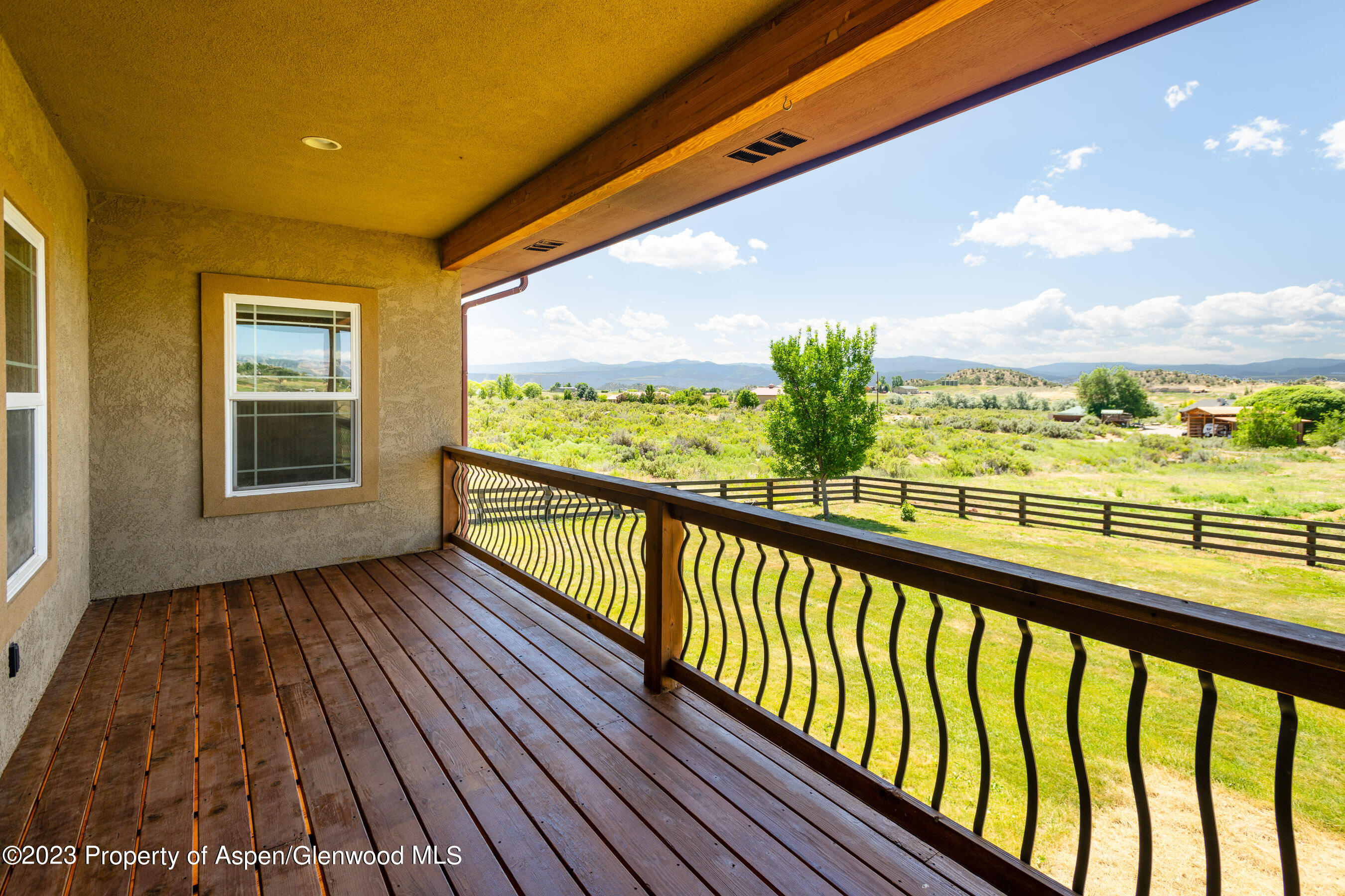 1148 County Road 237 Silt, CO 81652 - Photo 42 of 80 a view of balcony with wooden floor
