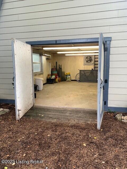 2632 Alanmede Road Louisville, KY 40205 - Photo 25 of 25 inside large shed with lights on
