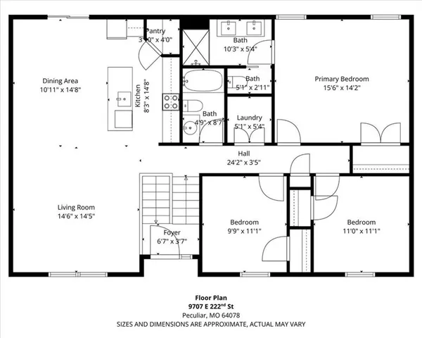 $325,000 | 9707 East 222nd Street, Peculiar, MO 64078