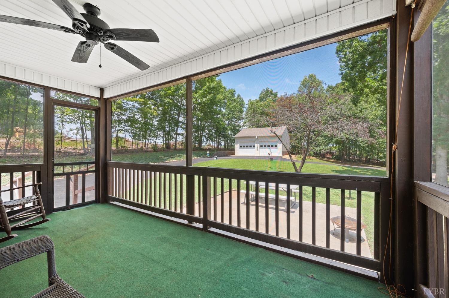 1936 Bear Creek Road Rustburg, VA 24588 - Photo 27 of 44 a view of a porch and a yard