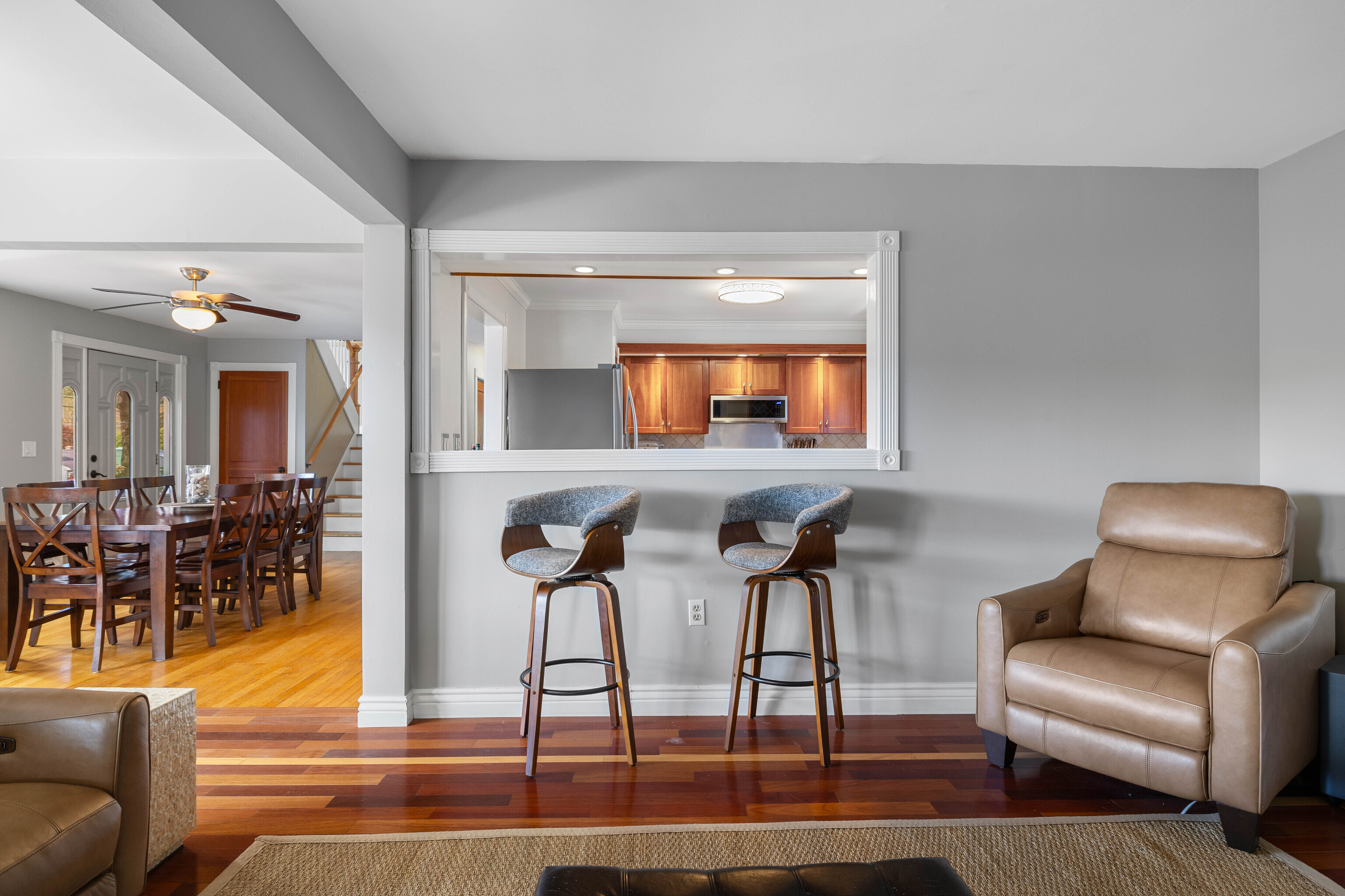 46 Old Black Point Road East Lyme, CT 06357 - Photo 14 of 40 a living room with furniture and a large window
