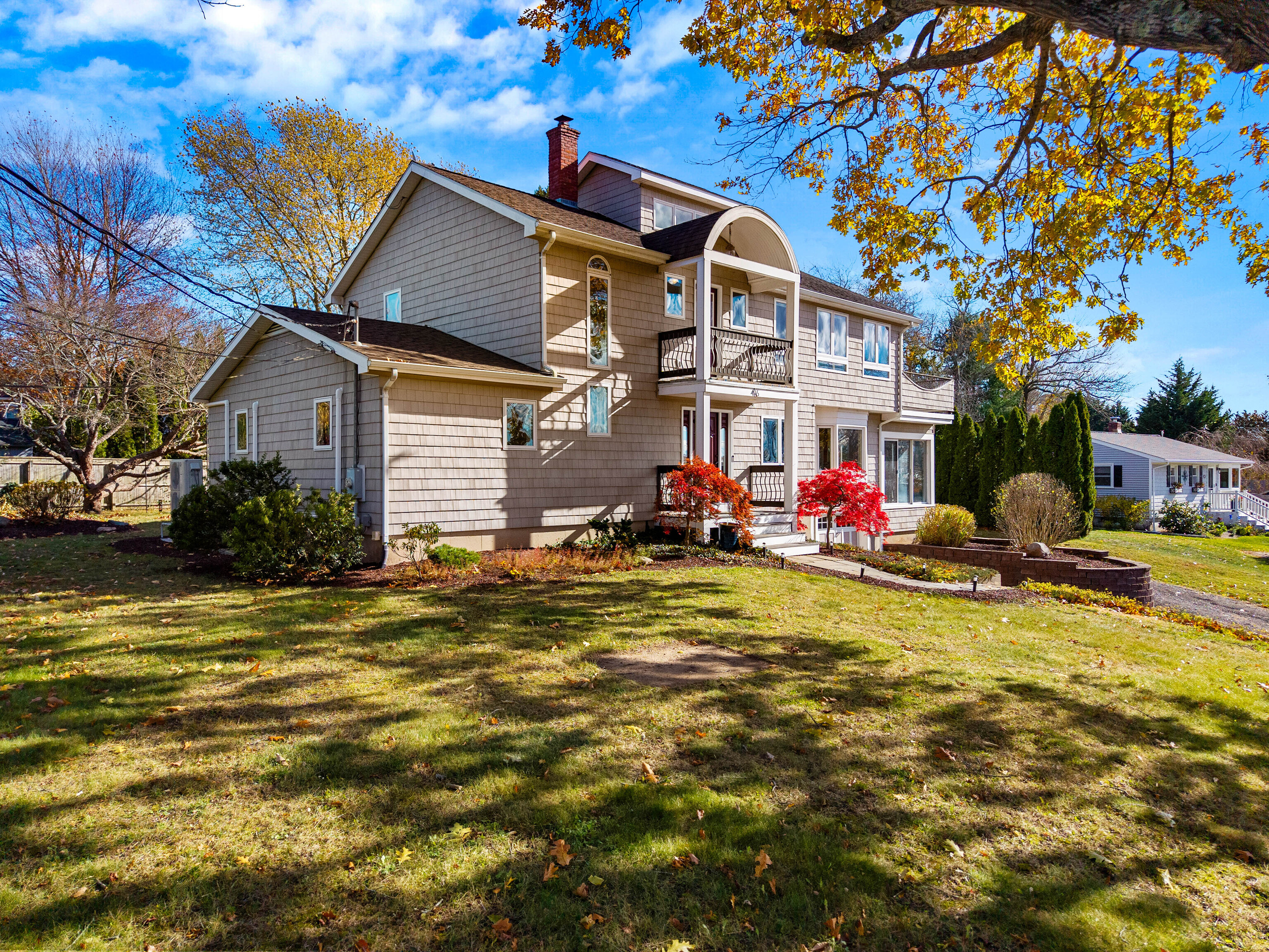 46 Old Black Point Road East Lyme, CT 06357 - Photo 2 of 40 a view of a house with a swimming pool