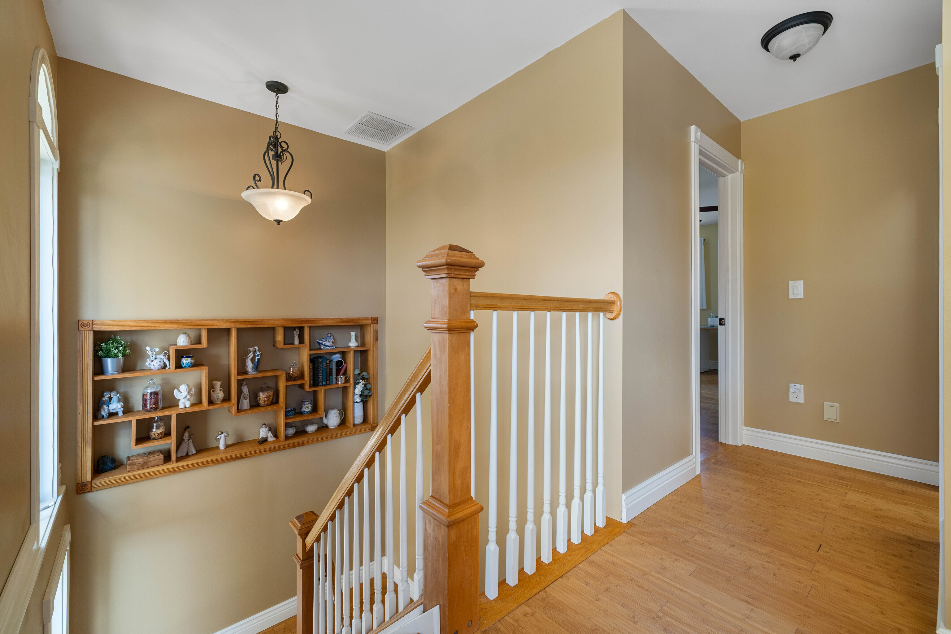 46 Old Black Point Road East Lyme, CT 06357 - Photo 25 of 40 a view of a hallway with wooden floor and staircase