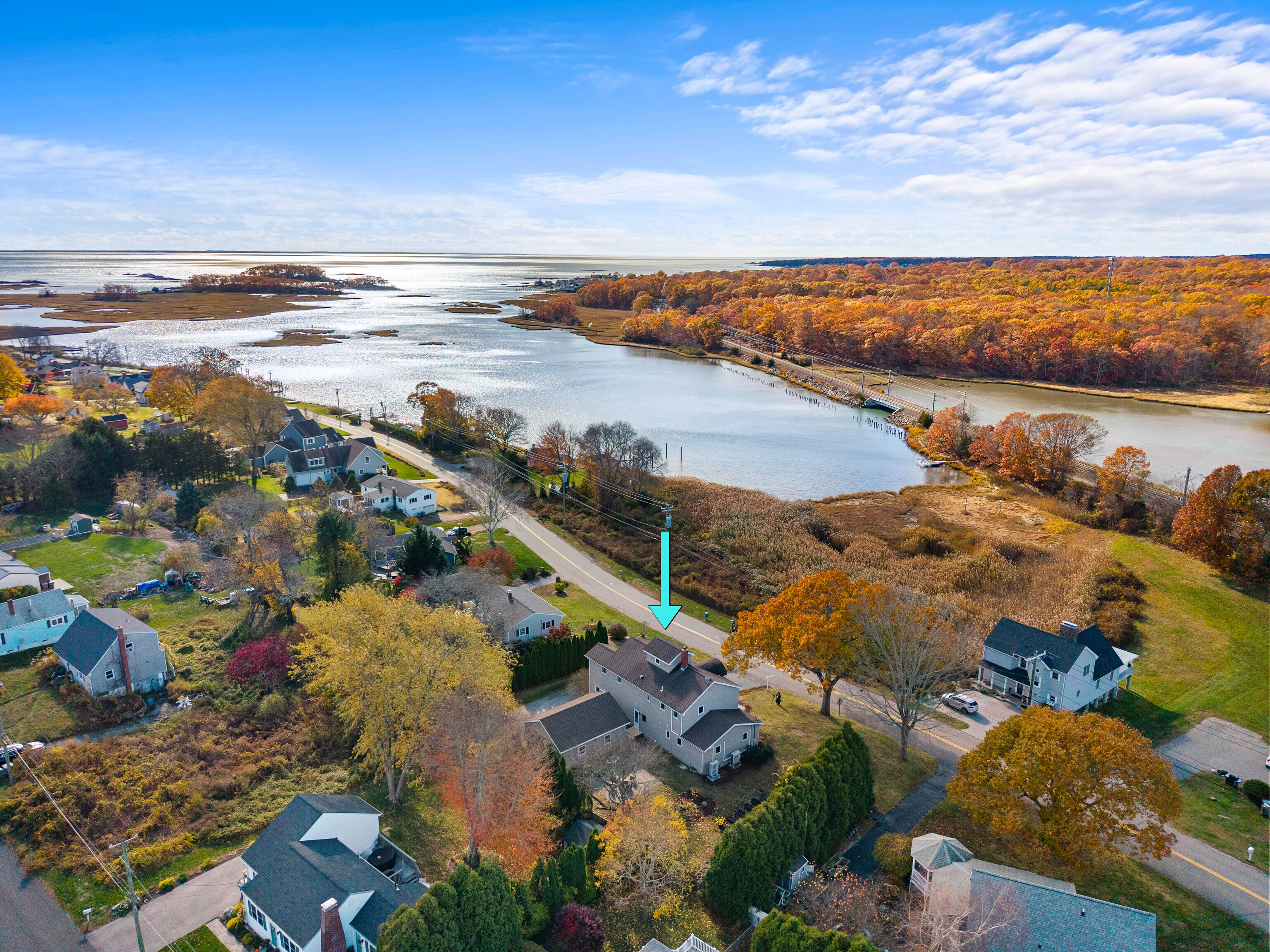 46 Old Black Point Road East Lyme, CT 06357 - Photo 5 of 40 a view of a city with ocean