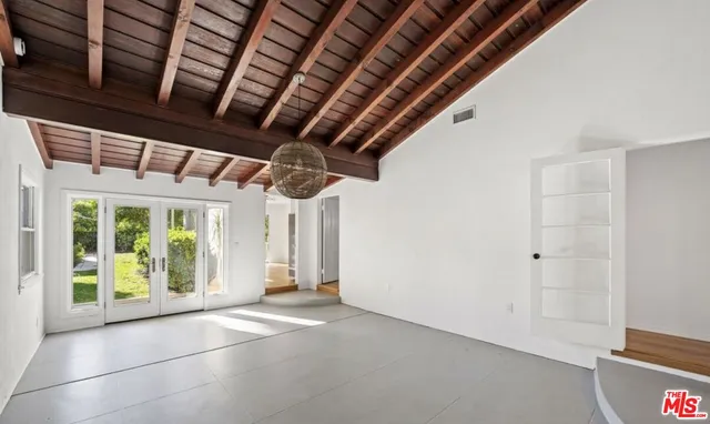 a view of hallway with window