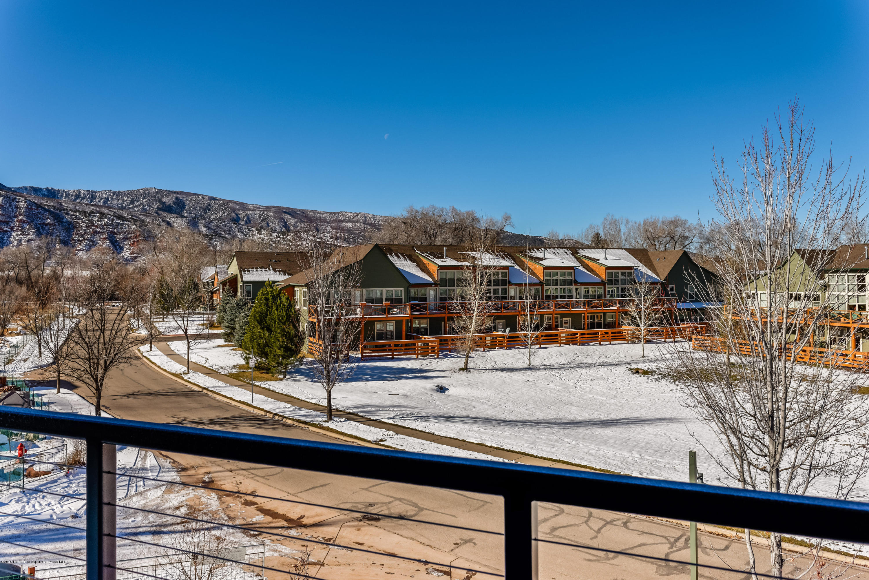 200 Evans Road, Unit 101 Basalt, CO 81621 - Photo 17 of 53 a view of a street from a balcony
