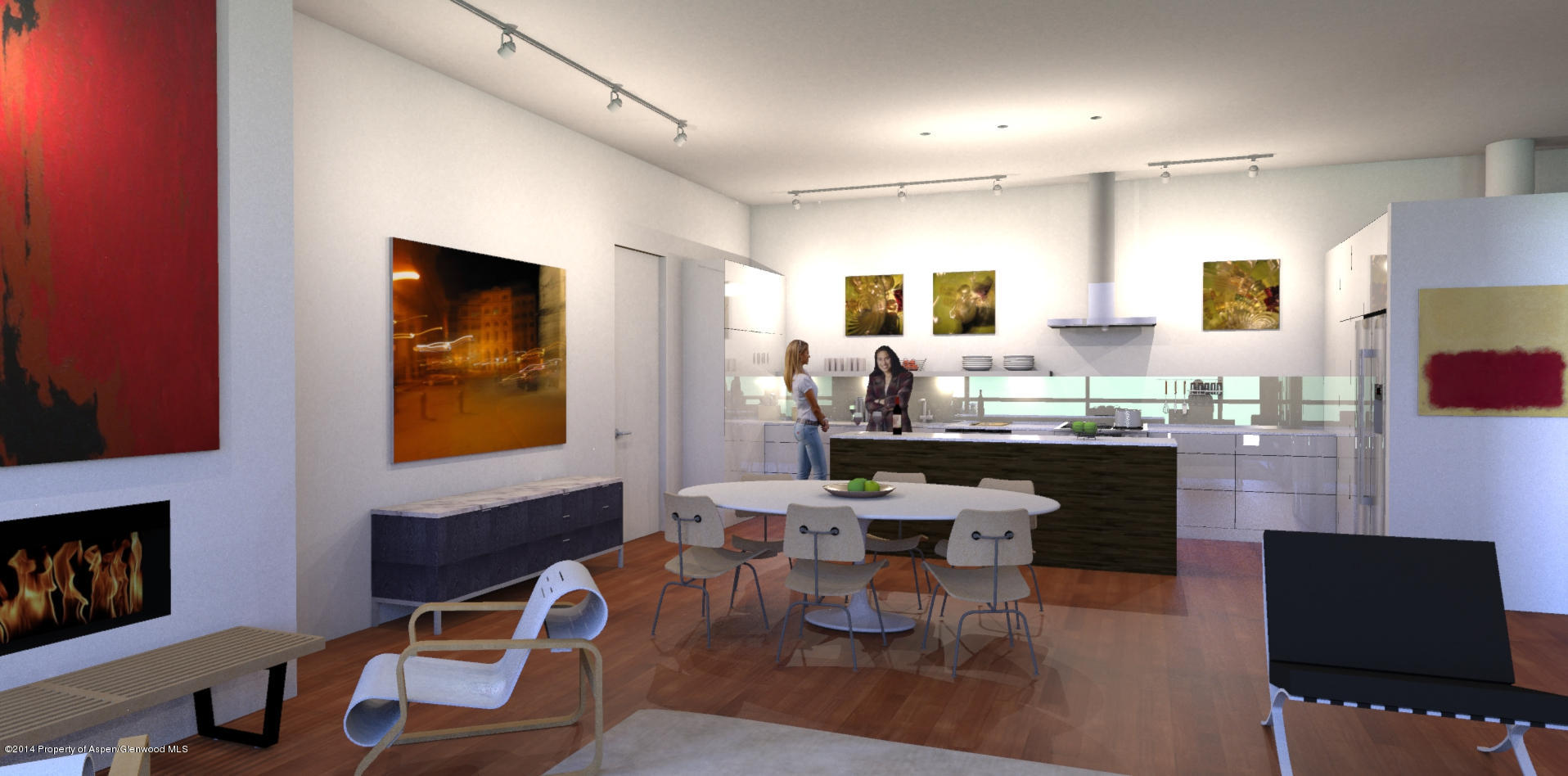 200 Evans Road, Unit 101 Basalt, CO 81621 - Photo 26 of 53 a room with stainless steel appliances kitchen island granite countertop furniture and a view of kitchen