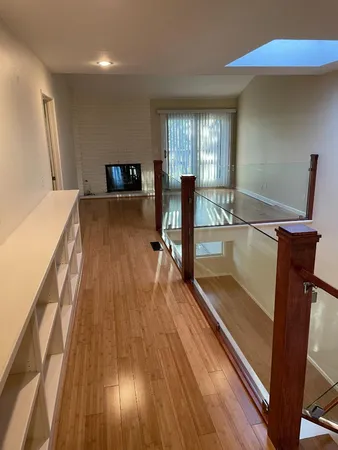 a view of a living room and dining room