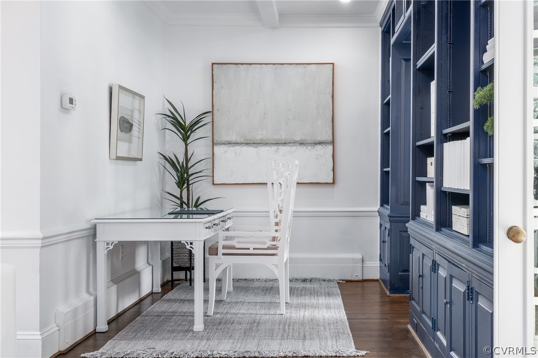 9 River Road Richmond, VA 23226 - Photo 10 of 46 Office. Hardwood, Built-Ins, Garden View
