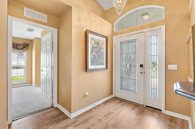 wooden floor and windows in a room