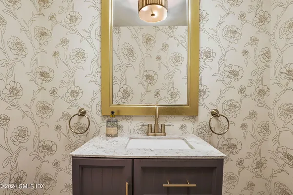 a workspace with furniture and a window