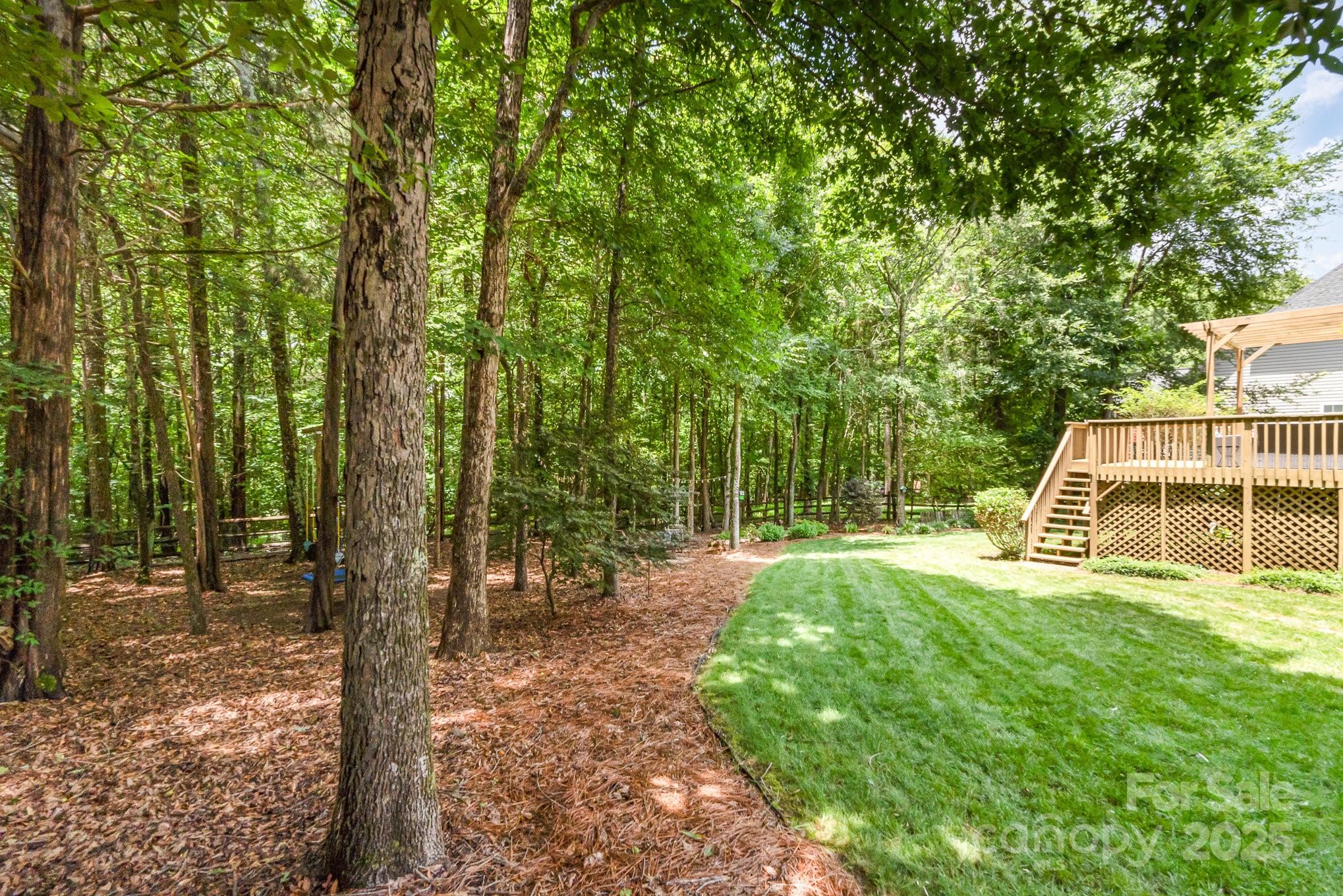11624 Crossroads Place Concord, NC 28025 - Photo 38 of 45 a view of a backyard with large trees