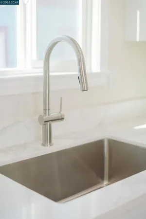 a close view of sink