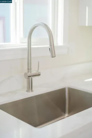 a close view of sink