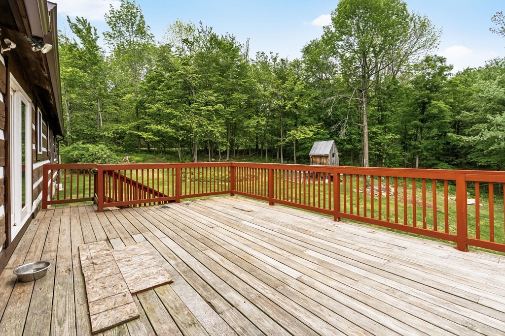 22 Lyon Hill Road Chester, MA 01011 - Photo 11 of 38 a view of a wooden deck