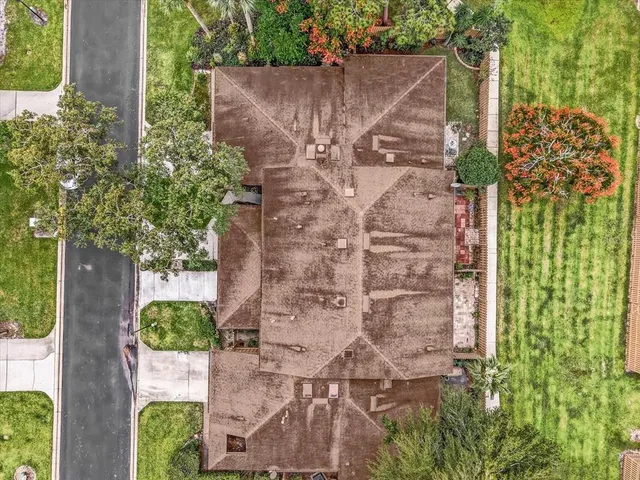 a aerial view of a house