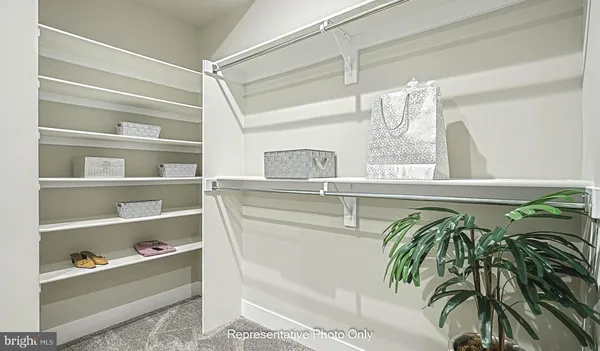 a view of a walk in closet