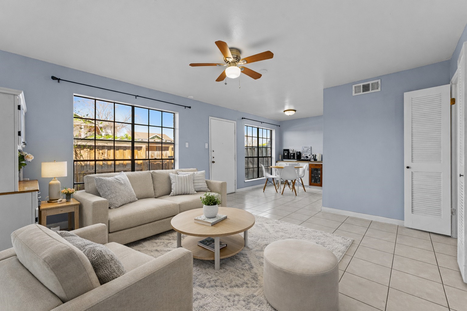 6517 Wanda Lane Houston, TX 77074 - Photo 14 of 36 Virtually Staged. This second living room can easily accommodate a sectional sofa and a large TV!