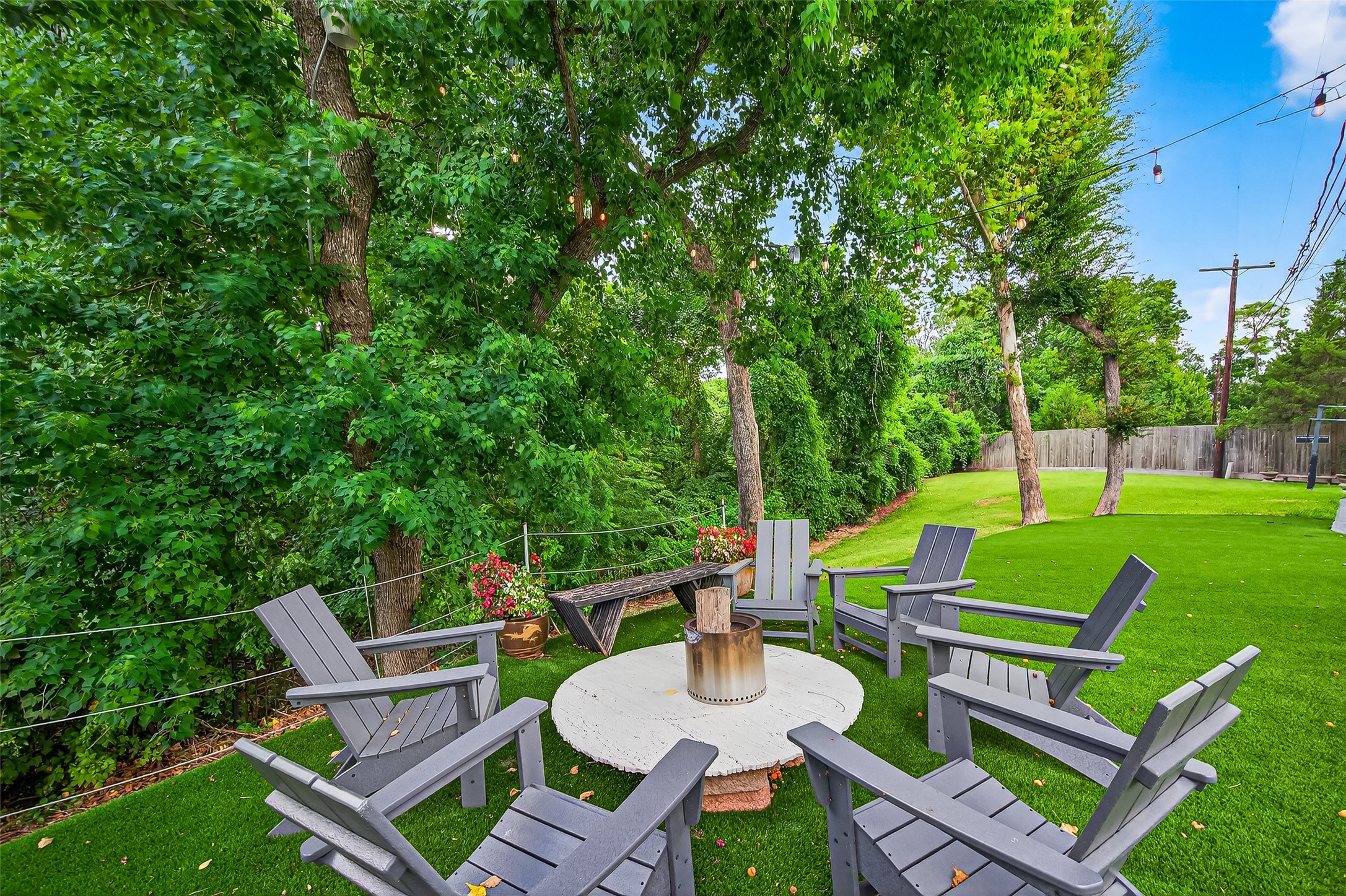 415 Ramblewood Road Houston, TX 77079 - Photo 40 of 49 Wonderful seating area that looks over the Terry Hershey bayou ravine.