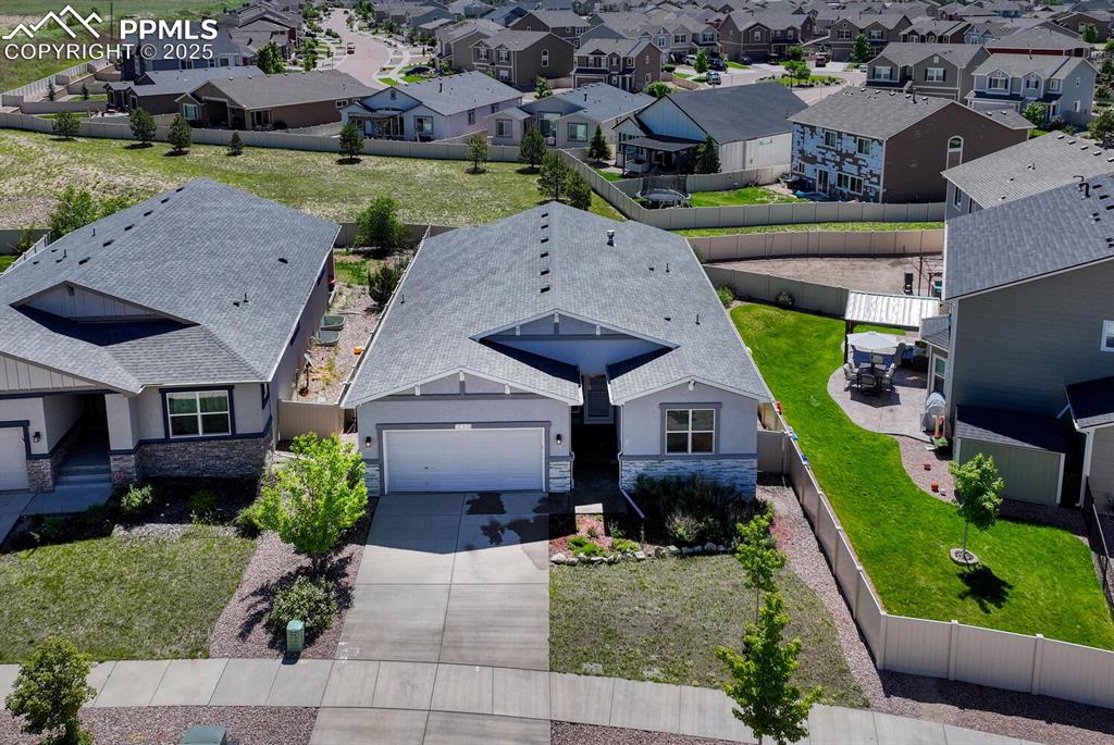 8437 Salt Brush Road Colorado Springs, CO 80908 - Photo 43 of 45 Bird's eye view of a thriving residential community