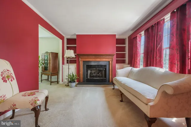 a bed room with a bed and a fireplace