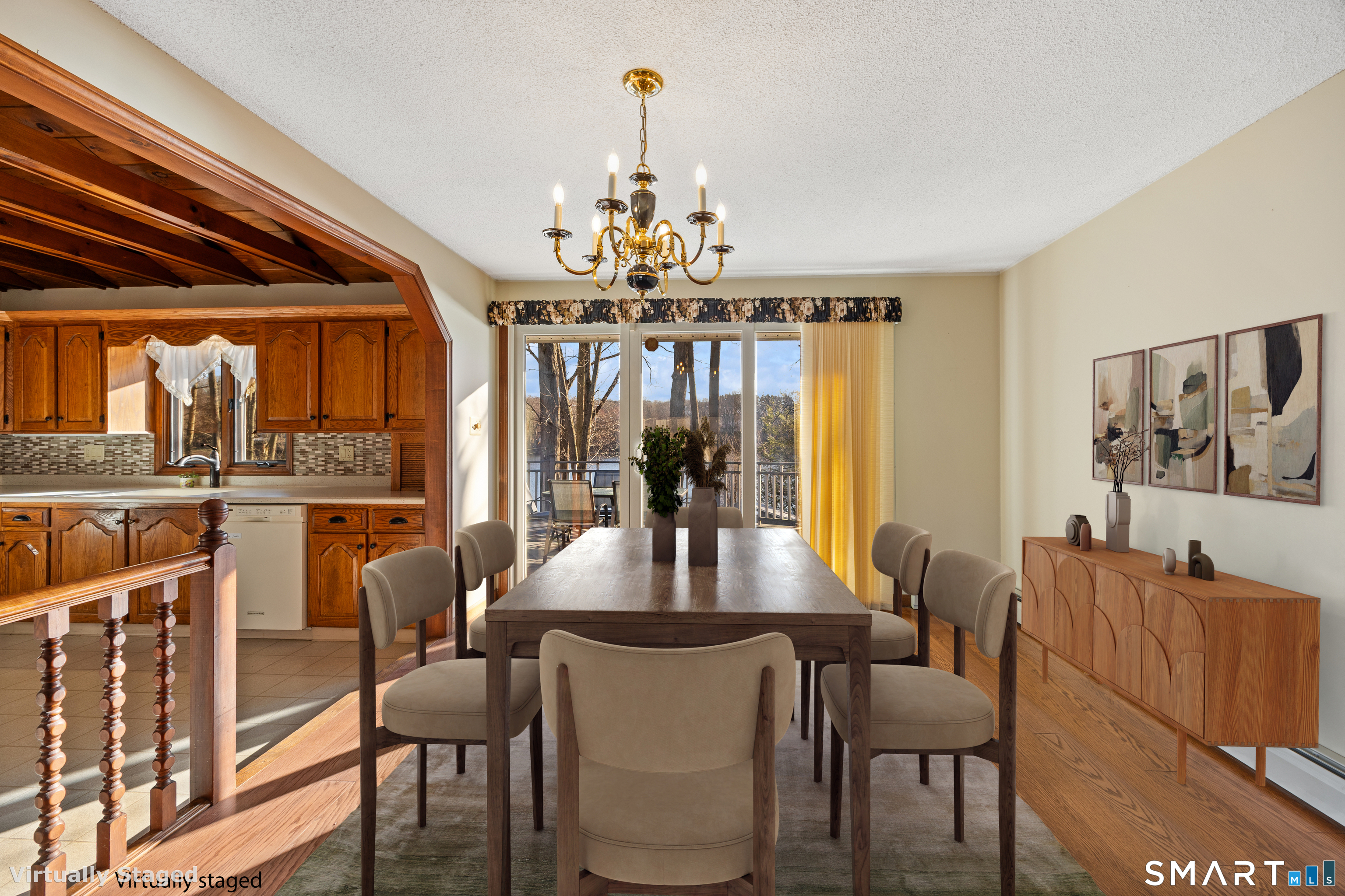 622 Lakeside Boulevard West Waterbury, CT 06708 - Photo 14 of 40 a view of a dining room with furniture window and outside view