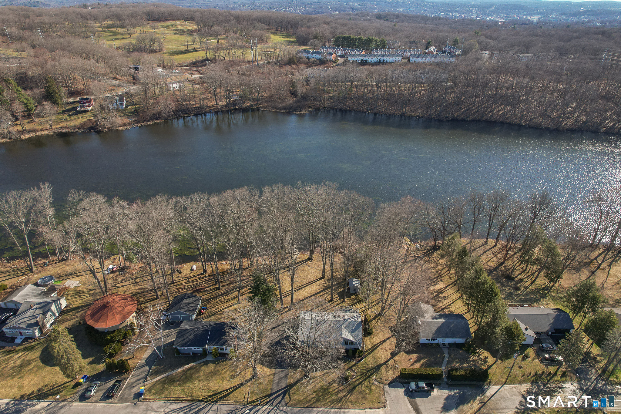 622 Lakeside Boulevard West Waterbury, CT 06708 - Photo 36 of 40 an aerial view of residential house with outdoor space