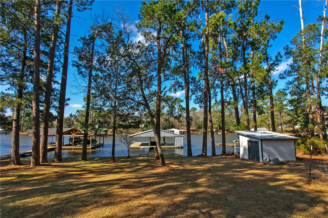 11092 Riley Green Road Franklin, TX 77856 - Photo 25 of 32 View of yard featuring a water view and a boat dock