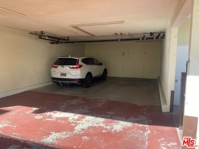 a car parked in garage