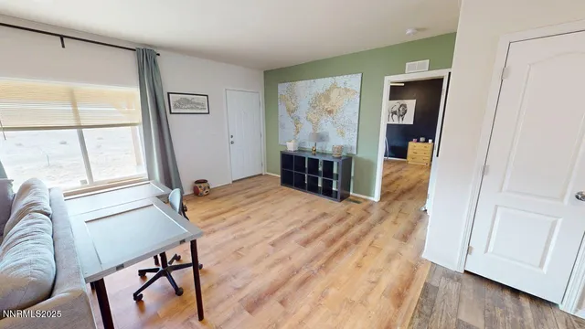 a room with furniture and a window