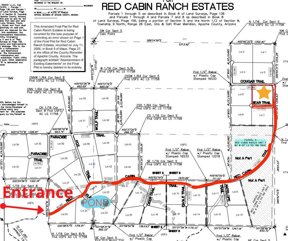 Lot 5 Red Cabin Ranch Vernon, AZ 85940 - Photo 5 of 22 Follow main rd to Lot 5