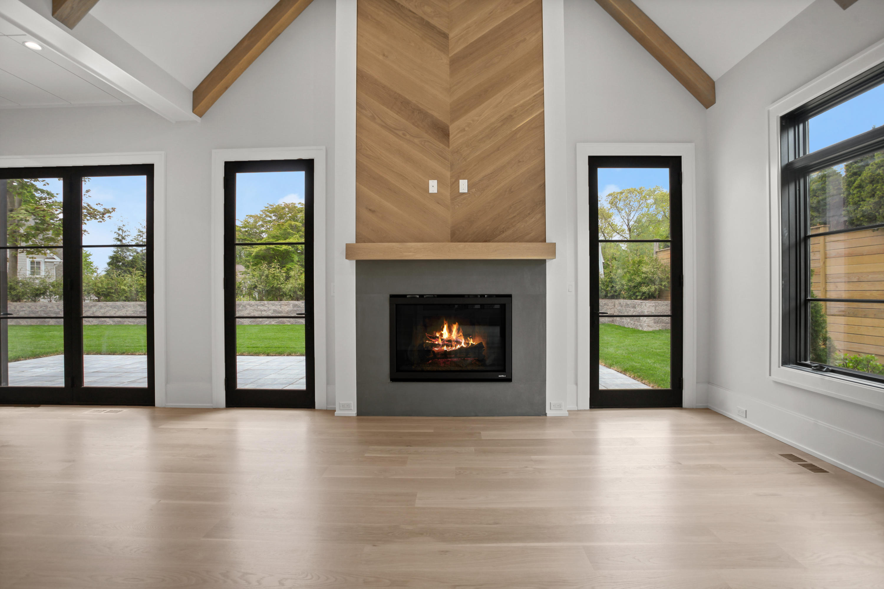 12 Dialstone Lane Riverside, CT 06878 - Photo 21 of 66 a view of an empty room with window and fire place