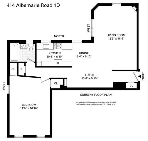 $500,000 | 414 Albemarle Road, Unit 1D | Kensington
