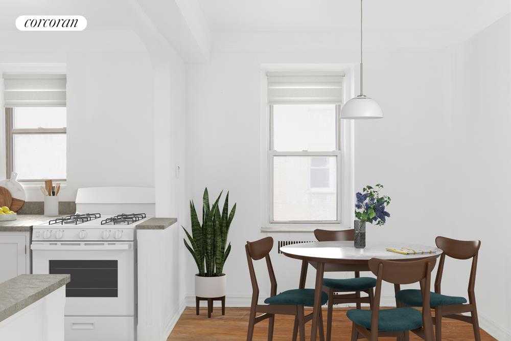 414 Albemarle Road, Unit 1D Brooklyn, NY 11218 - Photo 8 of 13 a view of a dining room with furniture and window