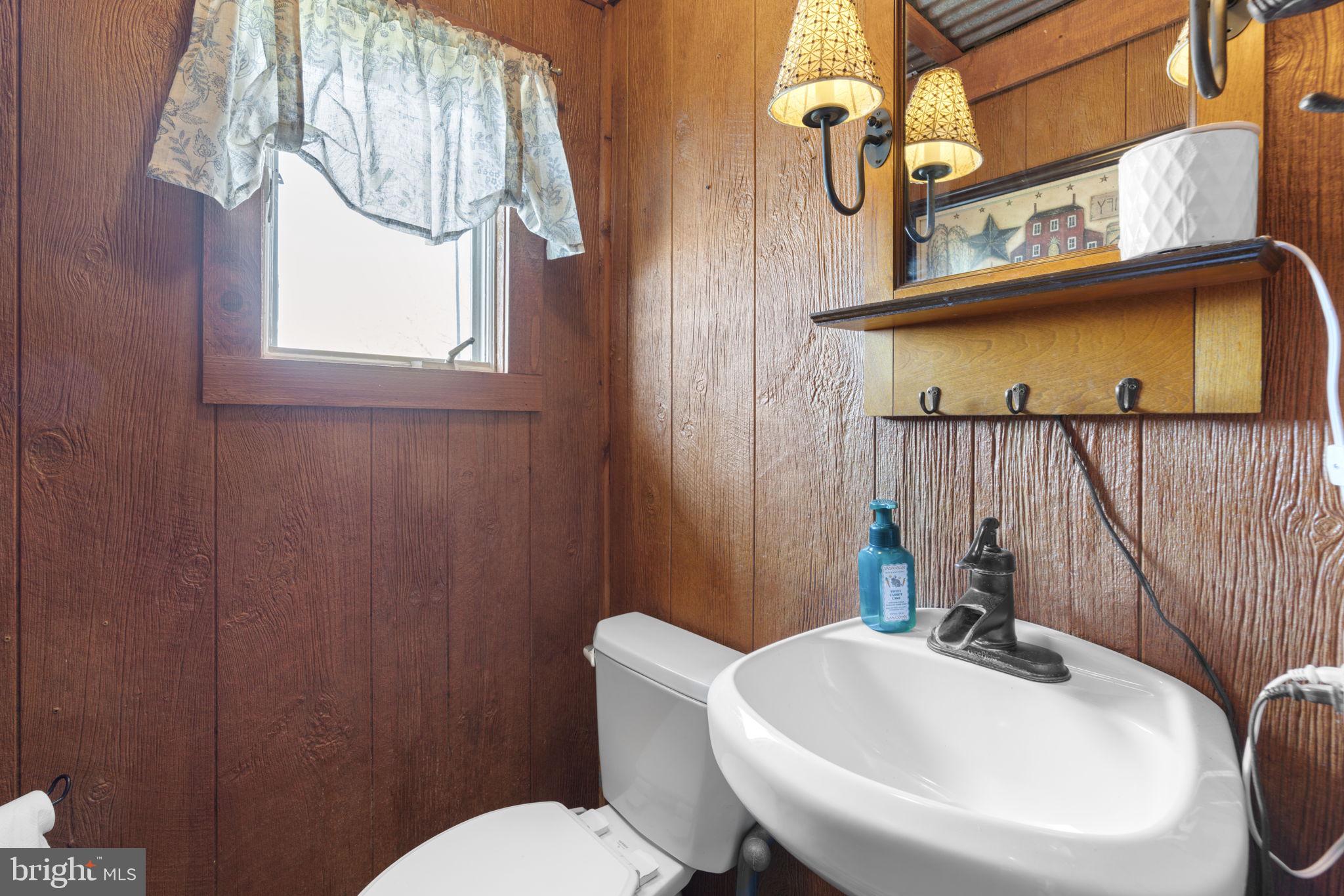 1916 Hanover Pike Hampstead, MD 21074 - Photo 24 of 46 a bathroom with a sink a toilet and a mirror
