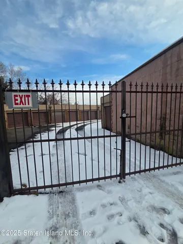 a view of a wooden door