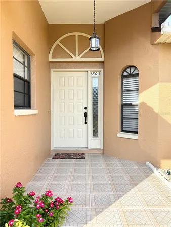 a front view of a house
