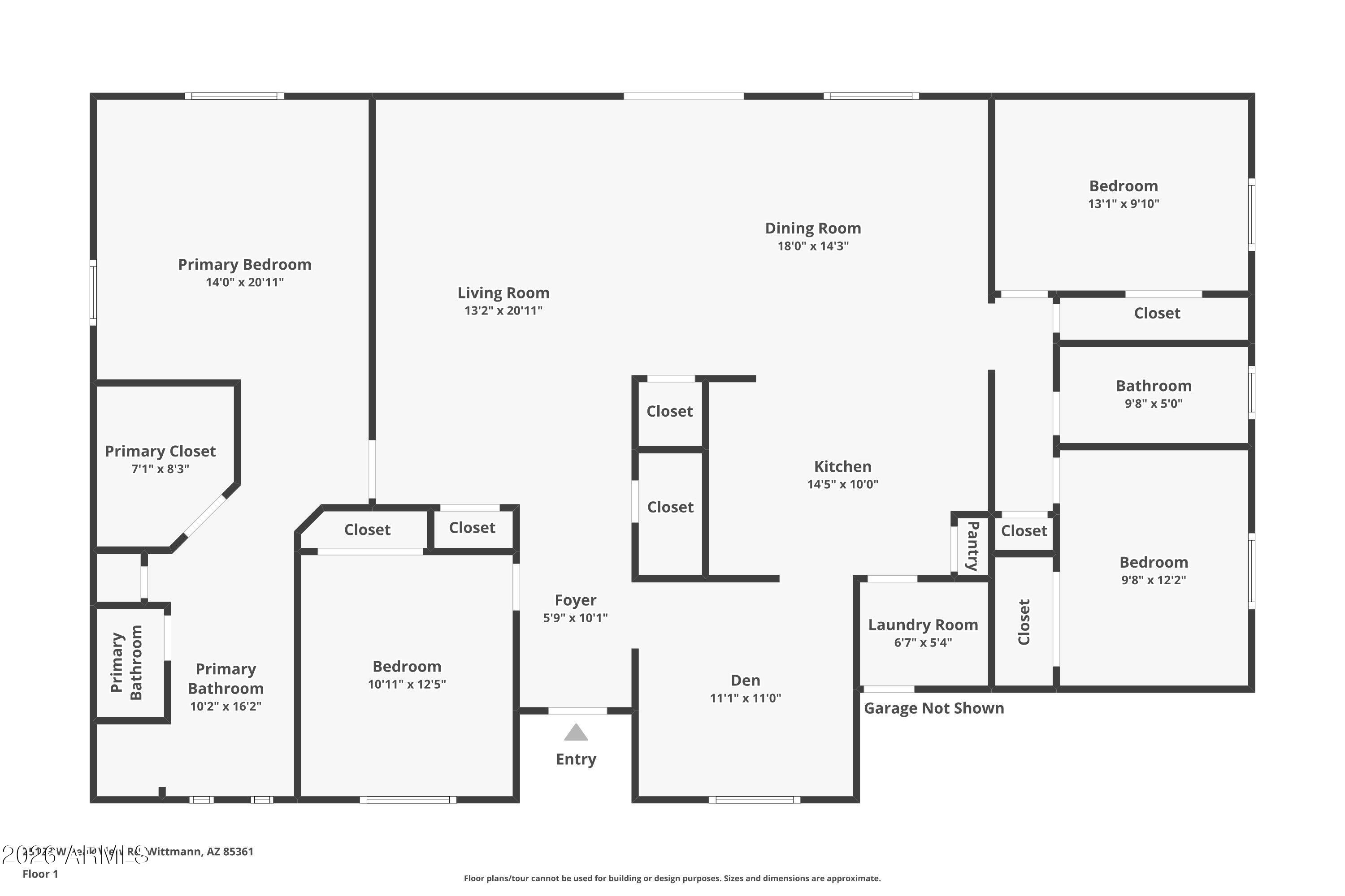 25123 Peak View Road Wittmann, AZ 85361 - Photo 48 of 48 Floorplan
