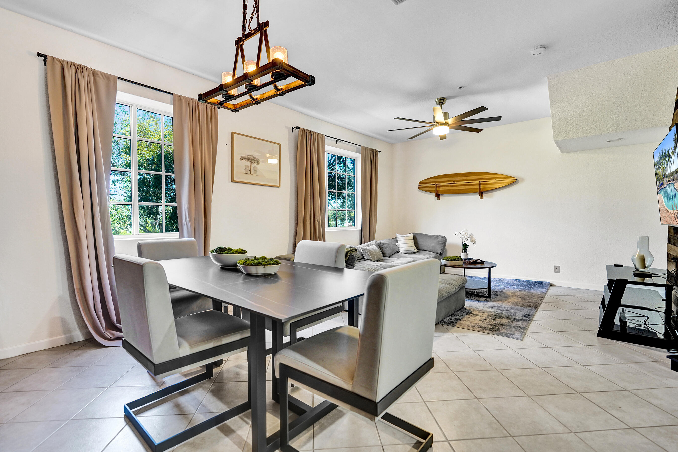 4533 Danson Way Delray Beach, FL 33445 - Photo 21 of 92 a view of a dining room with furniture window and outside view