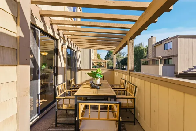 a view of an outdoor seating