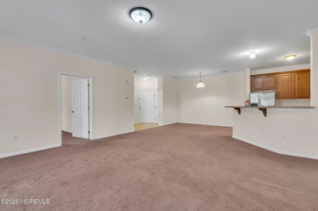 a view of a big room with a projector